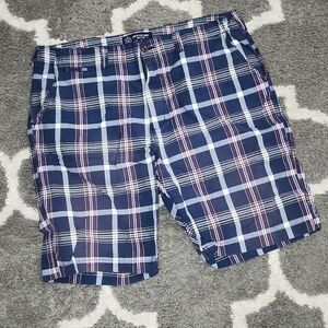 American Eagle Plaid Longboard shorts